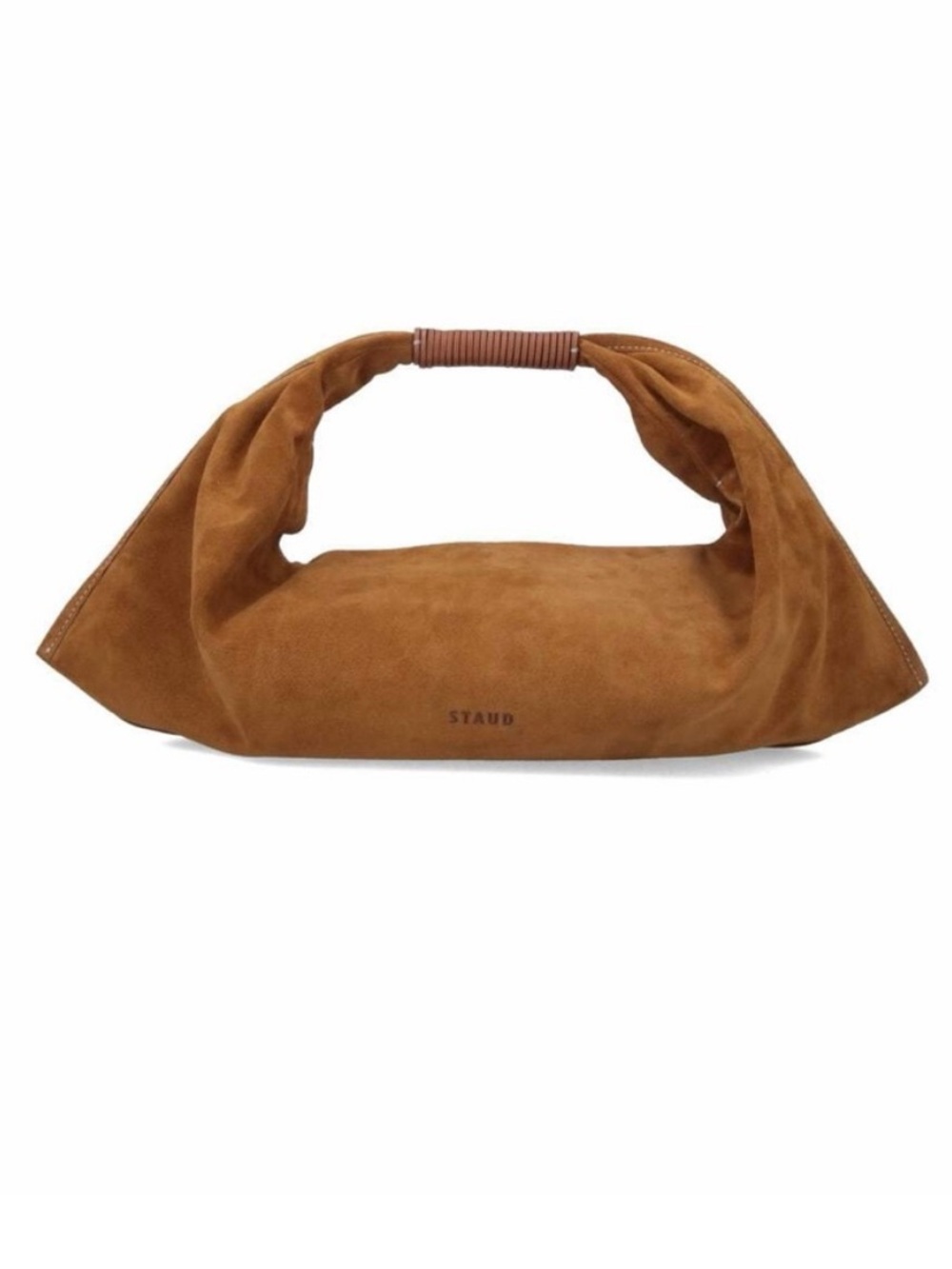 STAUD • tan suede mini Ronnie bag
